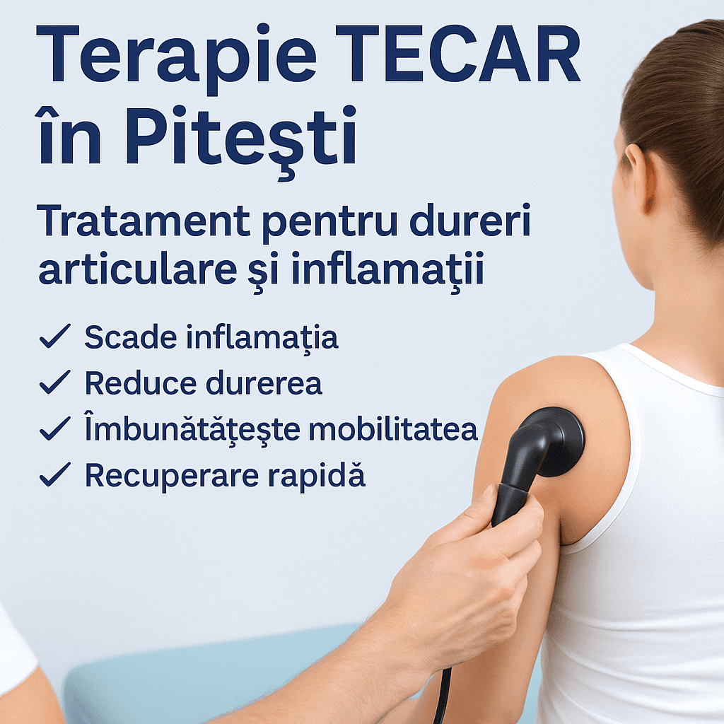 Terapie TECAR Pitești – Tratament pentru dureri articulare și inflamații | Recuperare Medicală