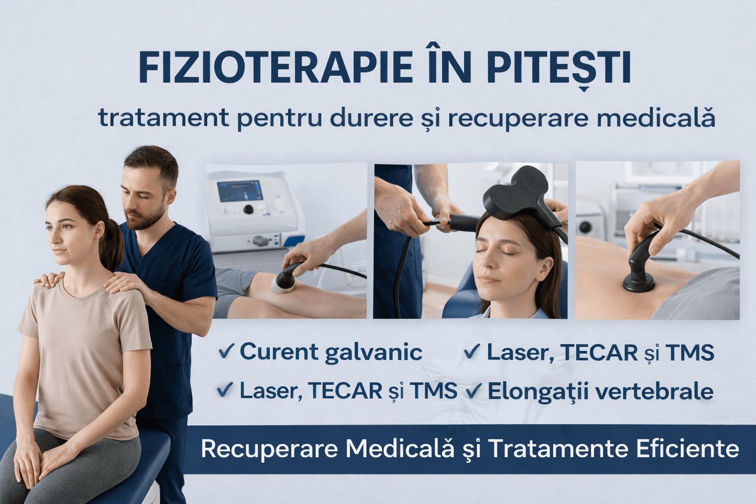Fizioterapie în Pitești – Recuperare Medicală și Tratamente pentru Durere